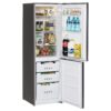 3 KIC KBF 525/2 ME 239l Capacity Bottom Freezer Fridge - Metallic
